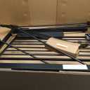 Mumeasy 29.6-46" Baby Gate for Stairs, Pressure Mounted Dog Gate for Doorways, Auto Close Pet Gate for Indoor Use, Extra Wide Child Gate with Walk Thru Door Black, Mom's Choice Awards Winner