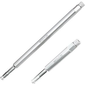 DPTOOL 12mm Back Tap Spark Plug Thread Repair Tool M12x1.25 Thread Chase Tap Kit 2Pack Length 5.27 and 10.3"
