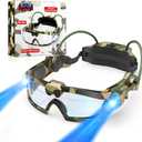 sportsvoutdoors Kids Night Vision Goggles - Adjustable Spy Gear Kids Goggles Toy with LED Light Beams, Cool Glasses for 6-12 Boys Girls Role Play in The Dark