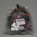 120pcs Artificial Pine Cones Pine Branch Set Fake Natural Pinecones Acorns Red Berries Christmas Decor Ornaments for Home Winter Decorations