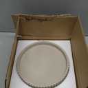 OAKOA Round Decorative Tray for Coffee Table Decor - Concrete Round Tray Home Decor - Bandejas Decorativas - Circle Coffee Table Centerpiece (Gray)