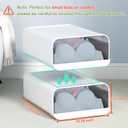 Underwear Organizer Drawer, 1 Cell Plastic Sock Underwear Storage Drawer, Stackable Closet Organizers and Storage Box for Bras, Socks, Scarves, Ties, Belt (King Size-White, 1 Pcs)