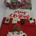 APXPF Christmas Chair Covers Set of 6 Christmas Chair Back Covers for Dining Room Cute Santa Chair Cover Party Chair Covers Christmas Decorations Green, 18"×21"