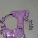 BARKBAY No Pull Dog Harness Large Reflective Dog Harness with Front Clip and Easy Control Handle for Walking Training Running with ID tag Pocket(Violet Purple,L)