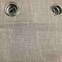 Ikiriska Extra Long Luxury Solid Linen Curtain with Grommet top Custom Made 12-24 ft 2 Story (Grey, 50Wx156L)