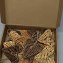 24 Pcs Neutral Valentines Day Heart Ornaments Rattan Wicker Heart Ornaments 3.15 Inch Rustic Farmhouse Valentines Day Vase Bowl Fillers Boho Decorations for Tree Home Wedding Table Craft (Tan, Beige, Brown)