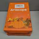 2 x Artscope Halloween Decorative Throw Pillow Covers 18x18 Inch Set of 4, Ghost Trick or Treat Pumpkin Sweet But Spooky Outdoor Farmhouse Pillow Cases for Home Sofa Couch-Orange