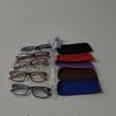 Reading Glasses for Women Men - 5 Pack Ladies Stylish Readers Computer Eyeglasses W/Spring Hinge - Blue Light Blocking Glasses Anti Eyestrain