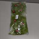 17 Inch Christmas Tree Picks, 6 PCS Lime Green Furry Curly Stems with Red Glitter Balls, Flexible Christmas Tree Topper Decorations for Holiday Arrangements, Wreaths & Table Christmas Decor