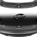 2025 Tesla Model Y Upgrade Rear Bumper Guard, Protector Trunk Bumper Door Sill Cover Protector for Tesla Model Y Juniper Interior Accessories Black