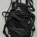 100ft Non-Expanding Garden Hose with 8-Pattern Nozzle - Lightweight, Kink-Free for Lawn, Car Wash & Outdoor Use (Black)