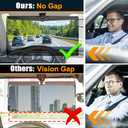 Veharvim Sun Visor Extender for Cars, Polarized Car Visor Extender Sun Blocker UV400, Adjustable Visor Extension, Clip on Sun Visor for Car, Universal, Glare, UV Protector (Large, Pack of 1)
