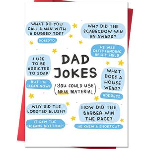 8 x Beixian Daddy Father's Day Card, Funny Fathers Day Gift, Dad Gift from son daughter, Fathers Day Gift Ideas