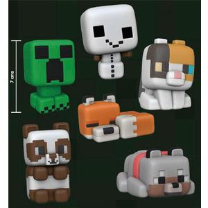 Minecraft SquishMe Series 5 Collectors Box 6 Exclusive Metallic Squishy Figures 2.5 Foam Stress Toys for Kids Ages 3+
