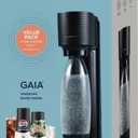 SodaStream Gaia Sparkling Water Maker, Black, Value Pack