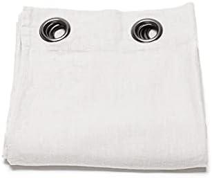 LinenMe Linen Curtain Panel with Grommets Terra Silver (55.1"W x 120.1"L (Pack of 1))