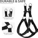 PUPTECK No Pull Dog Harness Soft Adjustable Basic Nylon Step in Puppy Vest Outdoor Walking with ID Tag, Large