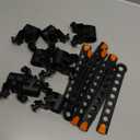 8Pcs Bike Rack Straps Replacement Parts Bicycle Hitch Strap Bike Rack Cradle Replacement Bike Tie Down Straps Replacement Rubber Straps Spare Hook fit 1 Inch Tube (Orange)