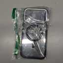 [Full Camera Protection& Mechanical Lock]Magnetic Privacy Case for iPhone 15 Pro Max[Compatible with MagSafe][CD Metal Ring] Full Body Shockproof Metal Bumper, 9H Anti Peeping Glass Cover-Black