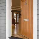 QCAA Solid Brass Mail Slot, with Solid Brass Interior Frame, 10" x 3", Satin Nickel, 1 Pack, Made in Taiwan