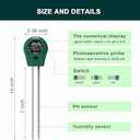 Soil Moisture Meter3-in-1 Illumination DetectionpH ValueHumidity Multifunctional Soil ph TesterGreat for Garden, Lawn, Farm, Indoor & Outdoor UseSoil Test kitNo Battery Required