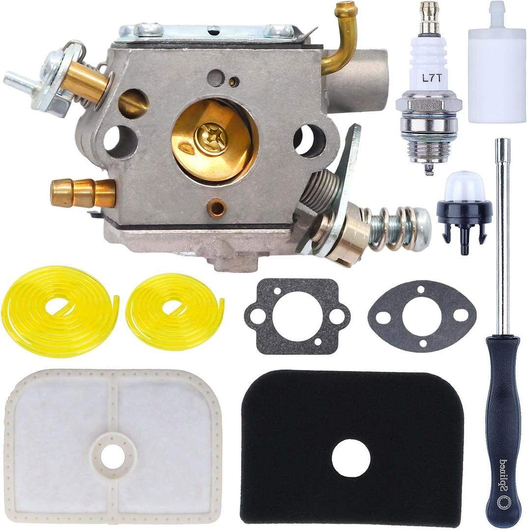 Carburetor Air Filter Tune Up Kit for Husqvarna 525L 525LS 525LST 525RJD 525RS 525LK 525RJX 525RX Brushcutter 525ES 525ECS 522L 524L Trimmer Wead Eater 584901401 584901402 576401601 577851501