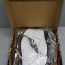 Nattork Figure Skates Excellence Stainless Steel Blades Ice Figure Skating with Enhanced Support Strength Performance and Ultimate Comfort for Youth and Adult (Women's 9 / Men's 8, WHITE)