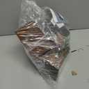 Bed Risers 4 inch Heavy Duty, 4 Pack Brown Square Metal Self-Adhesive, Oversized Furniture Risers for Bed Desk Table Sofa Couch, Support up to 6000 lbs, Protect Hardwood Floors from Scratches