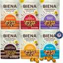 BIENA Chickpea Snacks - Crunchy Roasted Chickpeas - High Fiber Vegan Protein Snack for Adults & Kids - 6-Pack, 5 oz Bags - BBQ, Habanero, Honey Roasted, Lil' Bit of Everything, Sea Salt, Rockin' Ranch Exp. 07/23/2026
