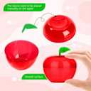 20pcs large Apple Shaped Plastic Candy Boxes  Fruit Shape Packaging Containers for graduation seasonChristmas, Wedding, Teacher Gifts, Party Favors, Treat Boxes for Holiday and Events (20)