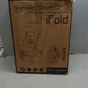 Gravity Folding Baby Stroller - Portable Travel Toddler Stroller w/Adjustable Backrest, Canopy & Cup Holder, Lightweight and UV Protected, One-Hand Automatic Folding - Khaki