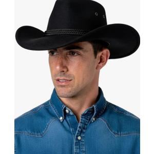 Thuizen Men and Women's Classic Western Rolled-up Vegan Suede Decent Adjustable Drawstring Cowboy Cowgirl Hat