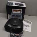 Greadio Boombox Portable CD Players for Home with Bluetooth, Boom Box CD Player FM Radio Combo, Stereo Sound, AC/Battery Powered, CD/CD-R/RW Compatible, Support AUX/USB/Headphone, Timer, Repeatable