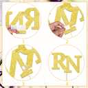 Glitter Nurse Graduation Centerpiece Sticks 12pcs Medical Nursing Graduation Party Centerpiece for Table Congrats RN Table Decorations for Congrats Grad Nurse Party Supplies