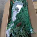 9 ft. Pre-Lit Snowy Artificial Christmas Tree Hinged Tree 11 Flash Modes with 780 Multi-Color Lights