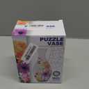 3D Puzzles Vase for Lego Flowers and Real Flower Unique Arts Crafts Gifts for Women Adults, Puzzle Planter Made by 160 Curved Plastic Pieces House Warming Gift for Christmas, Mother's Day, Home Deco