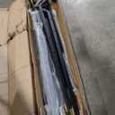 Hand Rails for Outdoor Steps-Adjustable Angle 4-5 Steps Stair Handrail-Galvanized Alloy steel-600 lb LC-Indoor Stair Railing Kit-Waterproof Exterior Porch Railing-Deck HandRail for Concrete Wood Step (2PC Curved End+Baluster)