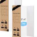 HAUTOCO 36'' x 48'' Trifold Poster Board 2 Pack Large Tri Fold Project Boards White Corrugated Presentation Cardboard for Science Fairs, School Projects, Event Displays, Business
