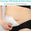 Adhesive Island Wound Dressings Knee Replacement Surgery Breathable Bordered Gauze Large Bandage Patches with Non-Stick Pad for Hip Surgery Abdominal Back Incision 4"x10" (Pack of 20)