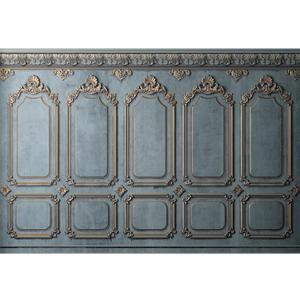 Baocicco 10x8ft Vintage Interior Wall Photography Backdrop Blue Ancient Baroque Style Photography Background Home Family Party European Retro Wedding Birthday Decoration for Kids Adult Studio Props