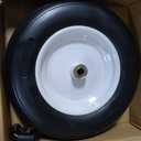 GICOOL 14.5" Wheelbarrow Flat Free Tire, Fits 4.80/4.00-8, 3.50/2.50-8, 4.00-6, 4.00-8, Wheelbarrow Wheels, 5/8" Bearing with Extra 3/4" Bearing, 3" -6" Centered Hub