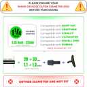 1.25 Inch Vacuum Brush Attachment Kit Compatible with Vacuums Hose 1-1/4 Inch - 1.25 Inch Shop Vac Accessories: Horse Hair Dust Brush, Vacuum Extension Wand and More (2 Pack)