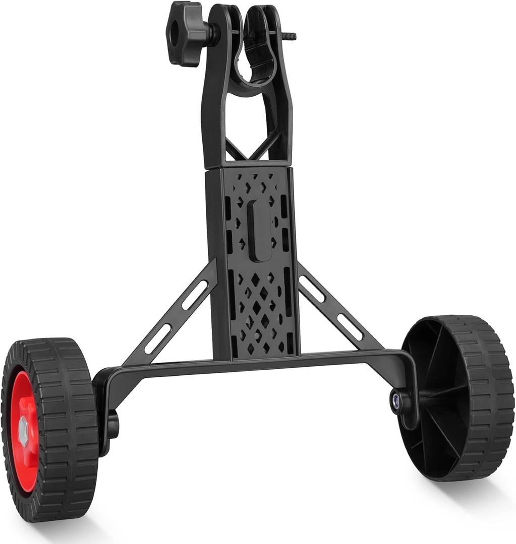 Adjustable String Trimmer Support Wheel Attachment,Upgrade Design Lawn Mower Auxiliary Wheels suitable for most mowers shaft tubes of 25mm/26mm and 28mm, Portable String Trimmer Wheel for Weed