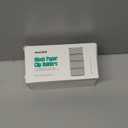 MaxGear Paper Clip Holder, Stackable PaperClip Organizer for Desk, 4 Pack Metal Mesh Paper Clip Holders with Non-Slip EVA Pad, Desk dispensers for Office Binder Box, Black