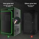 4x4 Grow Tent, 48"x48"x80'' High Reflective 600D Diamond Mylar Canvas with Observation Window and Floor Tray for Hydroponic Indoor Plant Growing