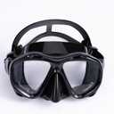 SummitRush Panoramic Anti - Fog Snorkeling Goggles for Adults - Scuba Diving Mask with Nose Cover for Men & Women - Ideal Snorkeling Gear for Diving & Swimming (Black)