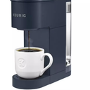 KeurigK  Go Multicup Reservoir Single Serve KCup Pod Coffee Maker with Strong Brew Button, Compact Electric Coffee Machine for Home and Office, Modern Design Kitchen Appliance (Navy)