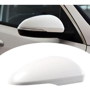 White Rearview Mirror Cover Cap Door Wing Mirror Cover Cap Replacement For Kia Optima K5 2016 2017 2018 2019 2020 (Right Passenger Side)