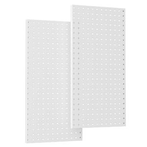 TORACK 2-Pack 12x24 inch Metal Pegboard Panels for Garage Wall, Tool Storage Pegboard for Workbench, Workshop, Tools Organizer Peg Board for Pegs(Grey)