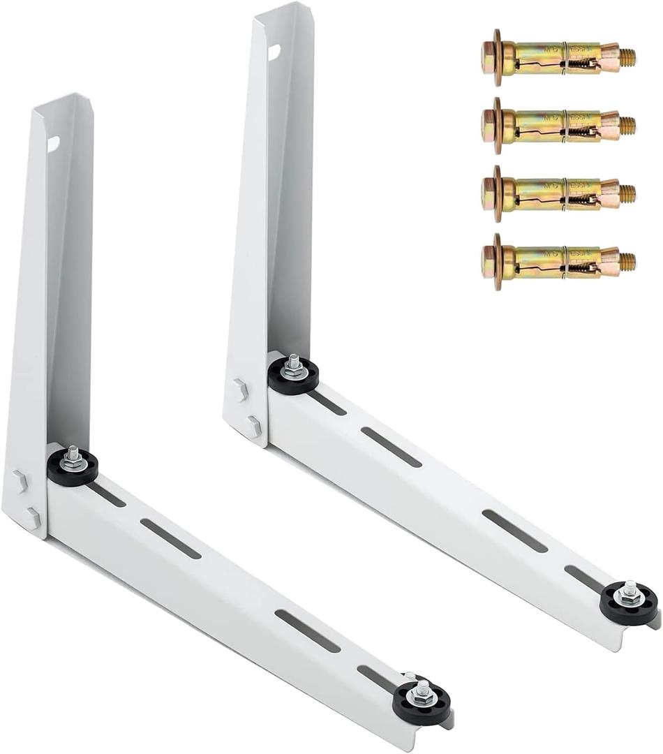 Mini Split Wall Mounting Bracket for Air Conditioner Heat Pump System Unit 7000-15000 BTU, Heavy Duty Foldable Support Bracket for for Ductless Mini Split, HVAC, Compressor